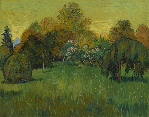 The Poet's Garden by Vincent van Gogh, oil on canvas